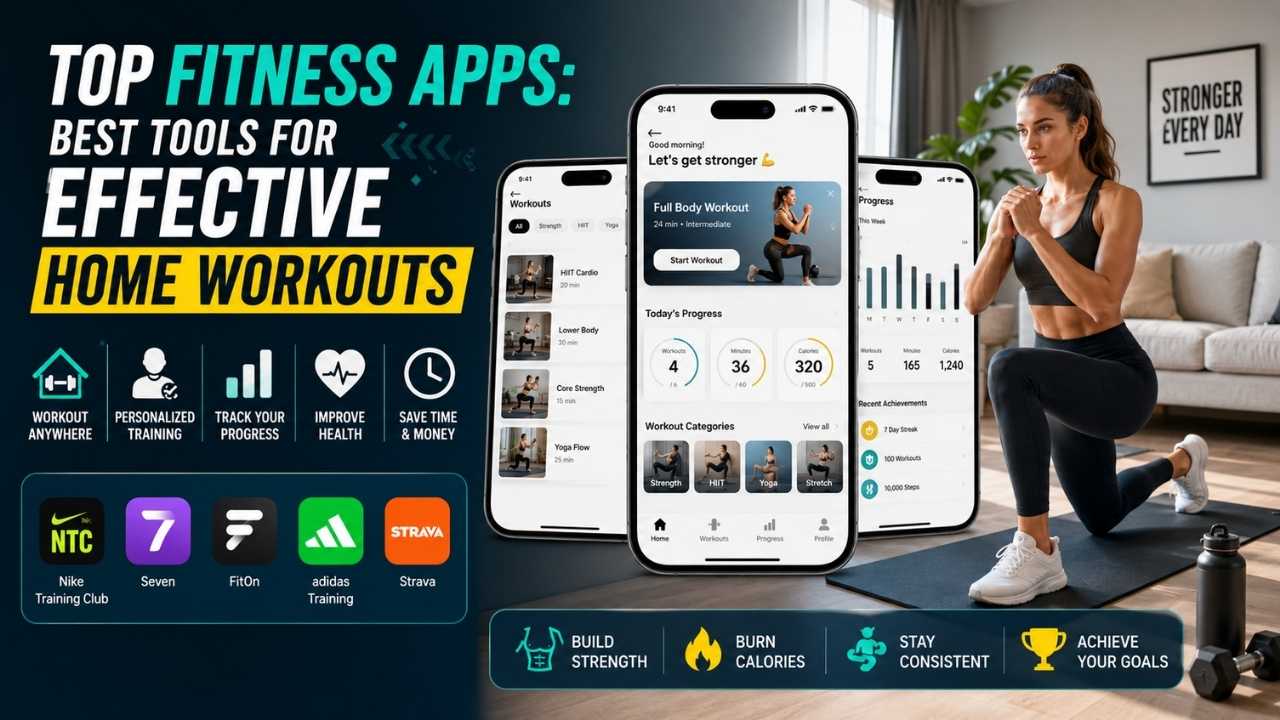 Top Fitness Apps: Best Tools for Effective Home Workouts