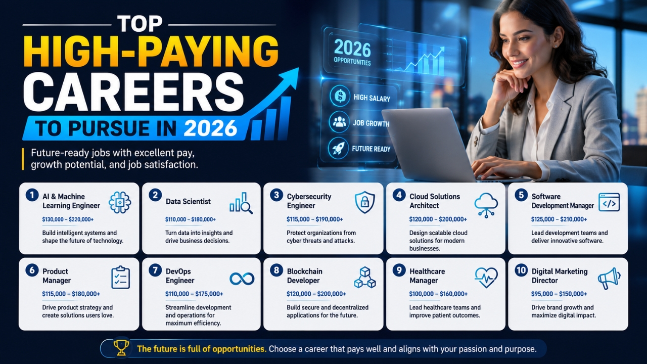 Top High-Paying Careers to Pursue in 2026